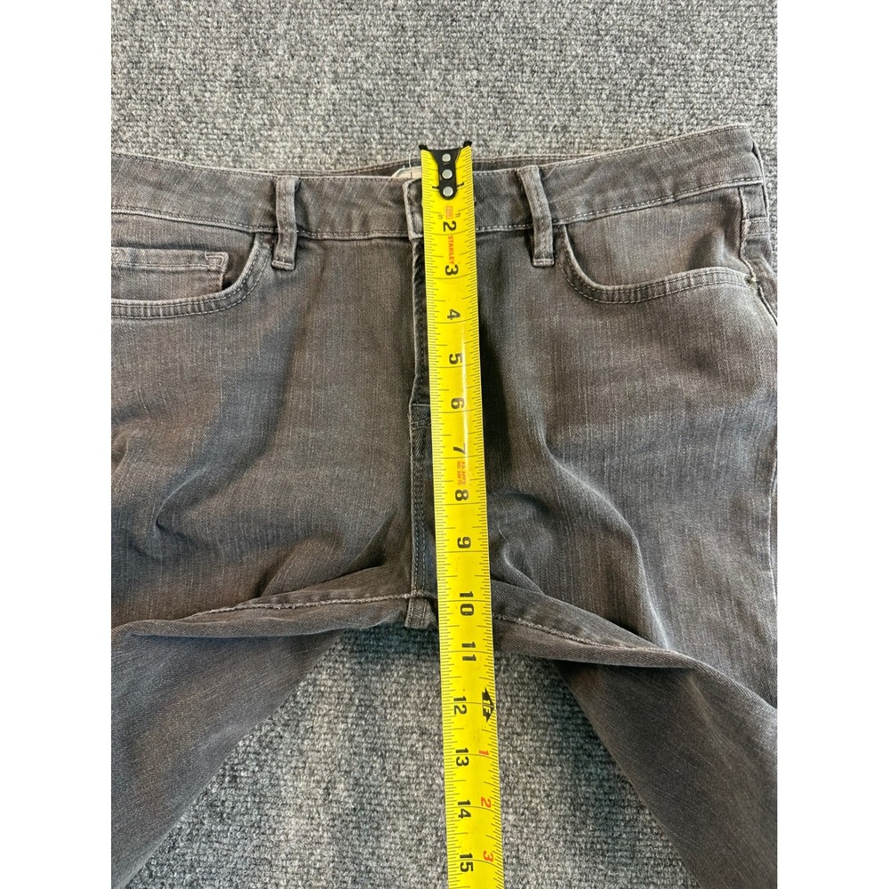 Free People Womens Mid Rise Flare Jeans Frayed Hem Charcoal Grey Size 29 - Picture 9 of 10